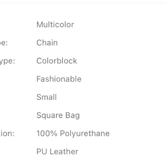 Mini Color Block Chain Bag - Picture 5 of 5